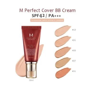 Missha M Perfect Cover Bb Cream Spf 42 Pa+++ 50g - Warm beige-25
